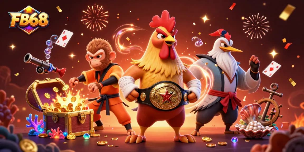 Experience the thrill of casino gaming with FB68 by joining fierce characters and treasure elements in action.