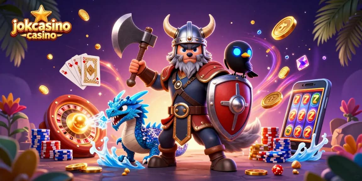 Experience thrilling gameplay at jokacasino casino featuring stunning 3D characters, vibrant slots, and rich casino elements.