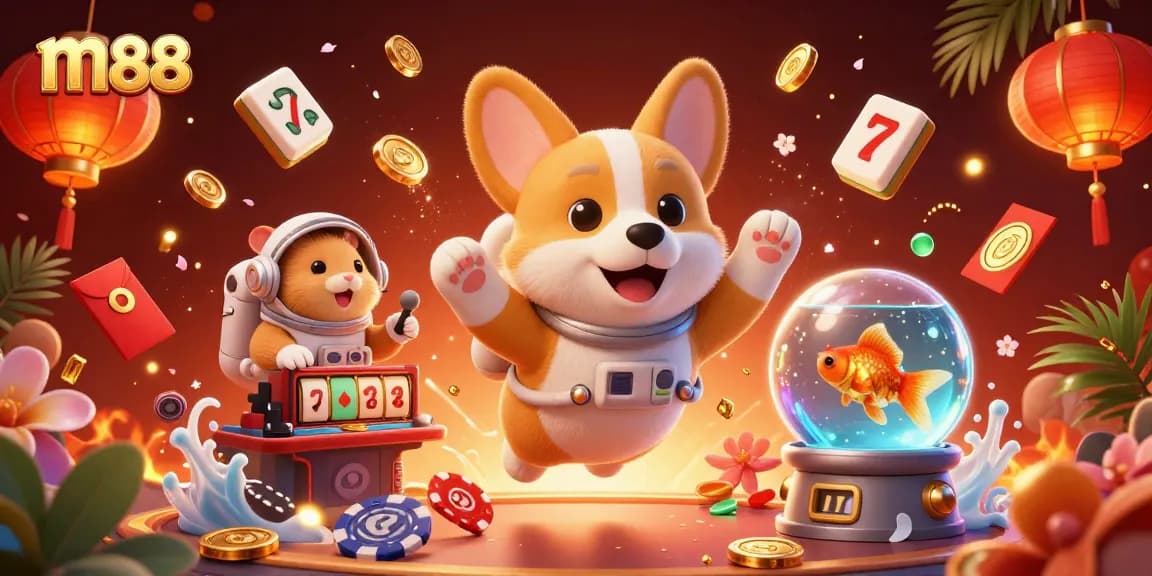 Engage in thrilling gaming with m88's vibrant casino universe, featuring lively characters and dynamic fun.