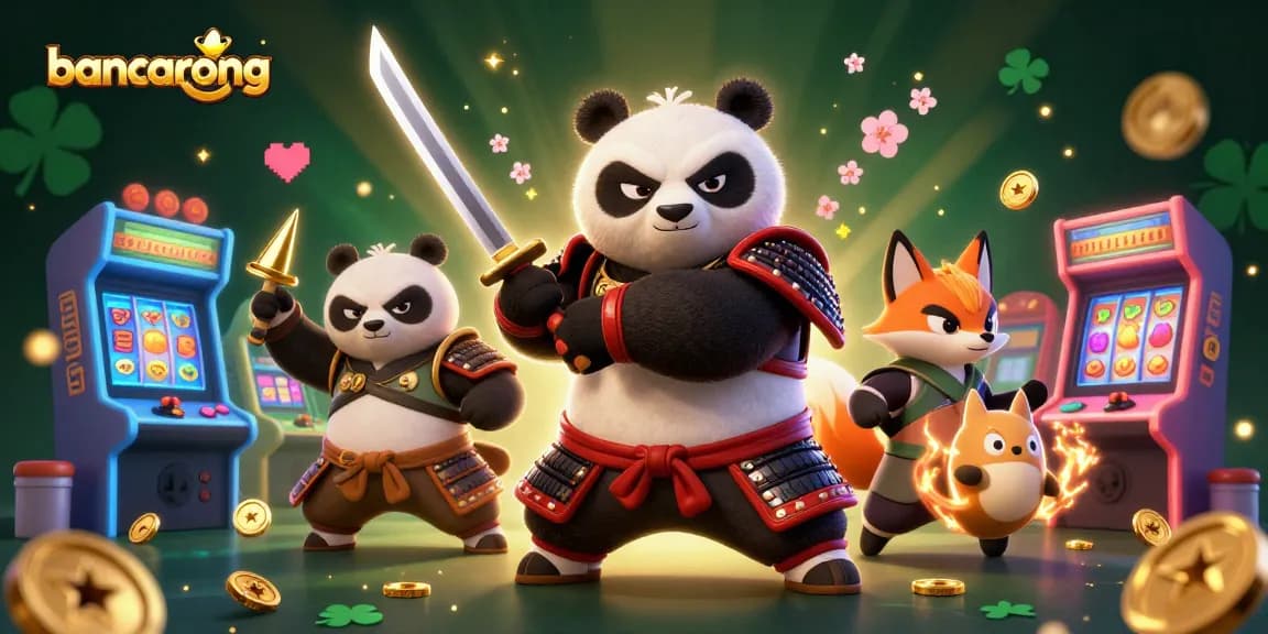 Bancarong offers players a vibrant casino experience with a samurai panda, ninja fox, and magic tanuki among slot elements.