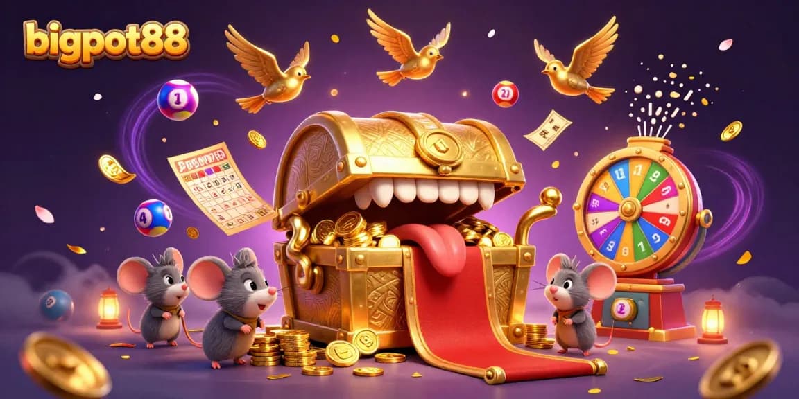Engage in thrilling gameplay at bigpot88 with vibrant lottery elements and exciting casino visuals.