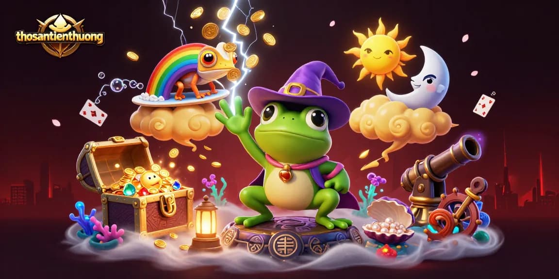 Experience the thrilling world of thosantienthuong with a colorful storm of coins and vibrant characters.
