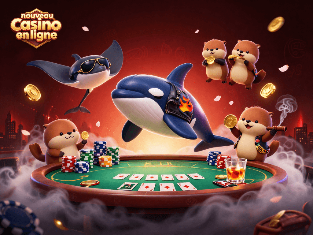 Plongez dans le nouveau casino en ligne avec des personnages captivants et des pièces d'or volantes.