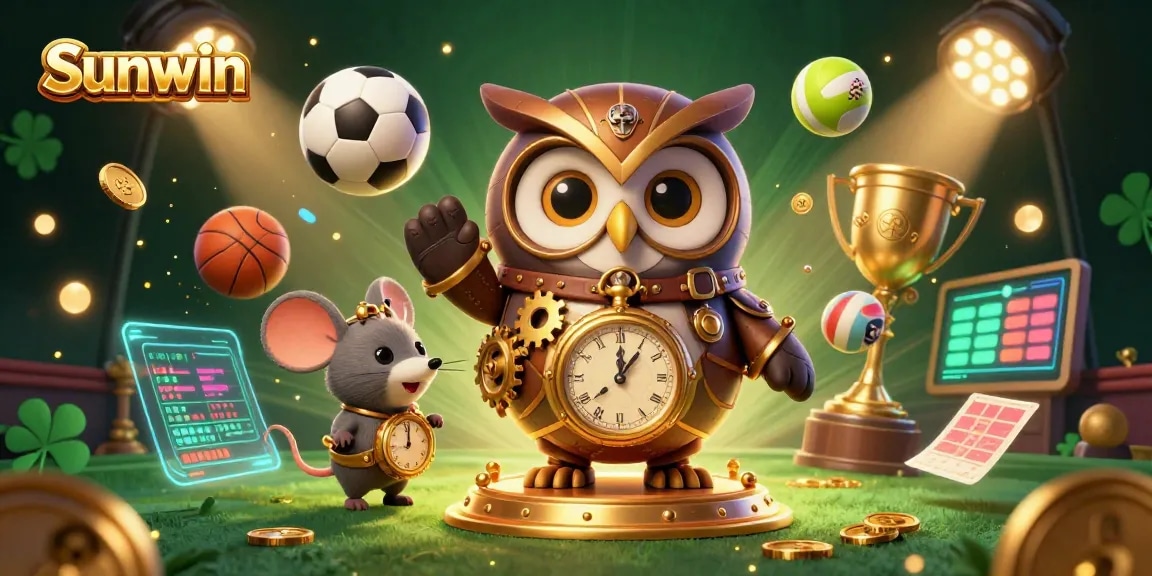 Experience thrilling gameplay at Sunwin with vibrant casino elements in a dynamic 3D setting.