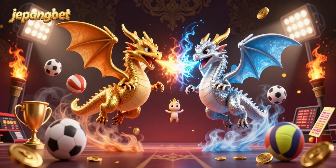 Experience excitement with Jepangbet's animated dragons and sports elements.