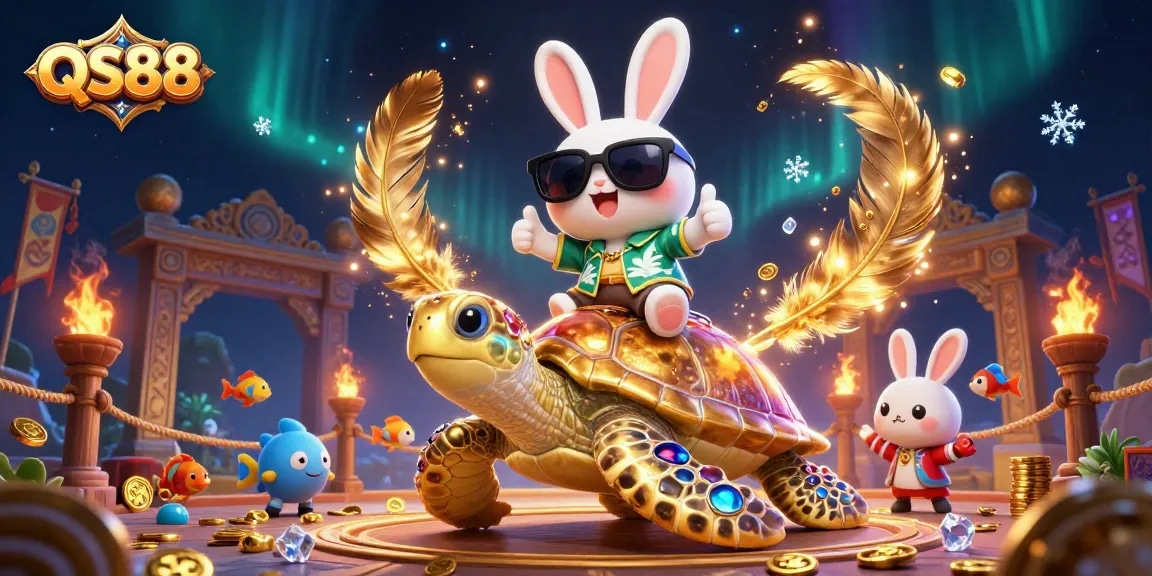 Experience thrilling gameplay at QS88 with lively animated characters and vibrant casino elements.