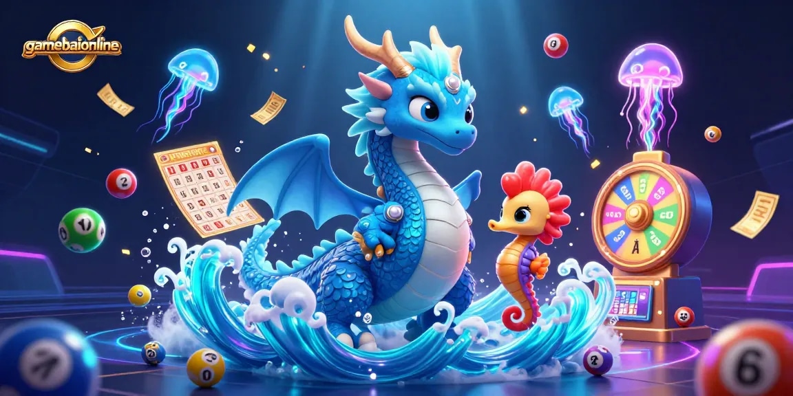 Experience thrilling moments with gamebaiionline, featuring a vibrant underwater scene of gambling excitement.