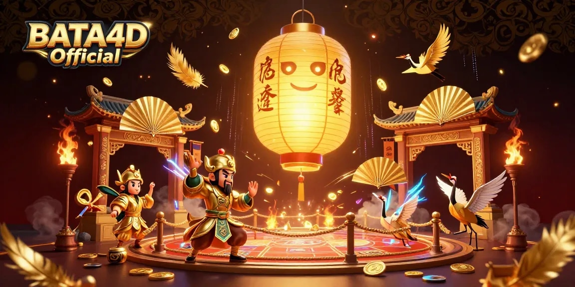 BATA4D Official showcases vibrant online casino entertainment with dynamic characters and game elements.