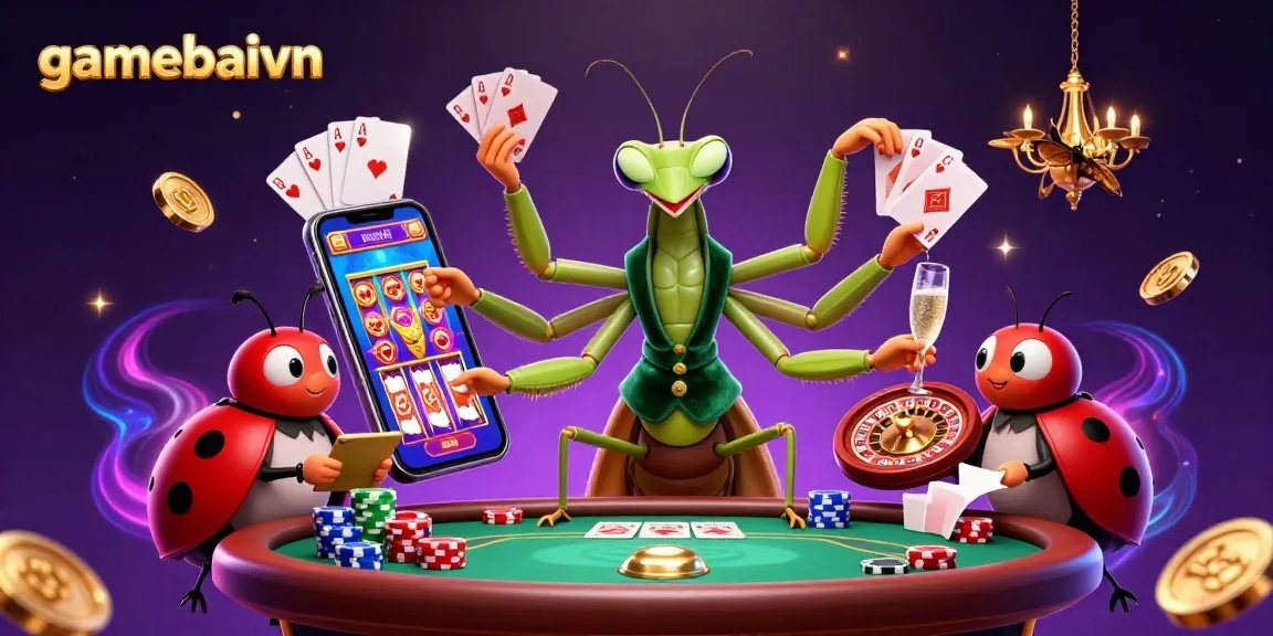Join gamebaivn's vibrant poker scene with dynamic characters and action-packed gaming elements.