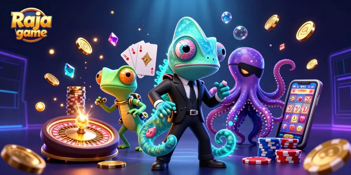 Experience thrilling gameplay with Raja game featuring dynamic characters, casino elements, and rich visual effects.