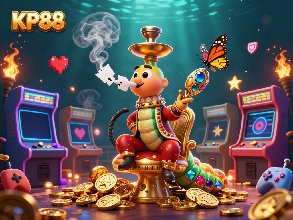 KP88 showcases a vibrant 3D underwater casino scene with dynamic gaming elements and engaging characters.