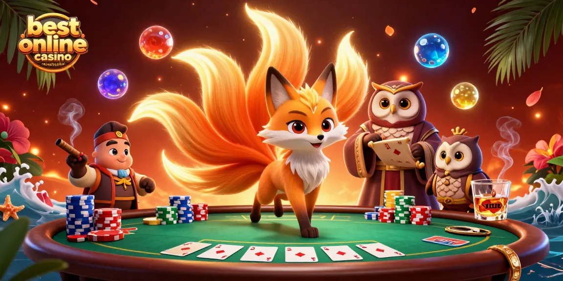 Join the excitement at the best online casino Australia with vibrant characters and poker action.