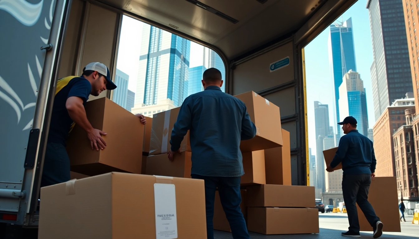 Efficient movers showcasing expertise as a new york moving company in bustling NYC.