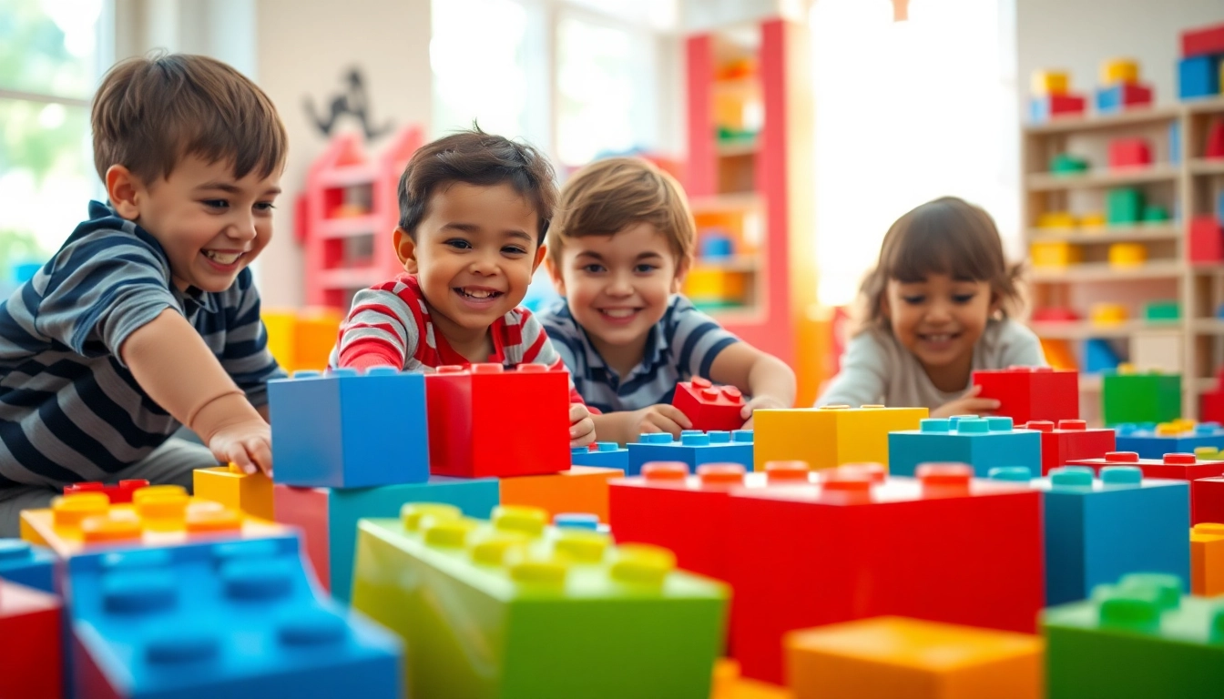 Experience fun with giant building blocks for kids to discover more creativity in play.