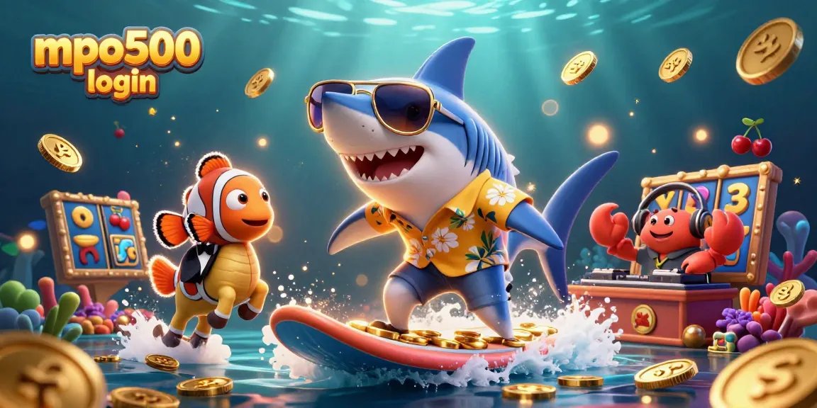 Experience the thrill of mpo500 login with engaging characters in this vibrant casino scene.