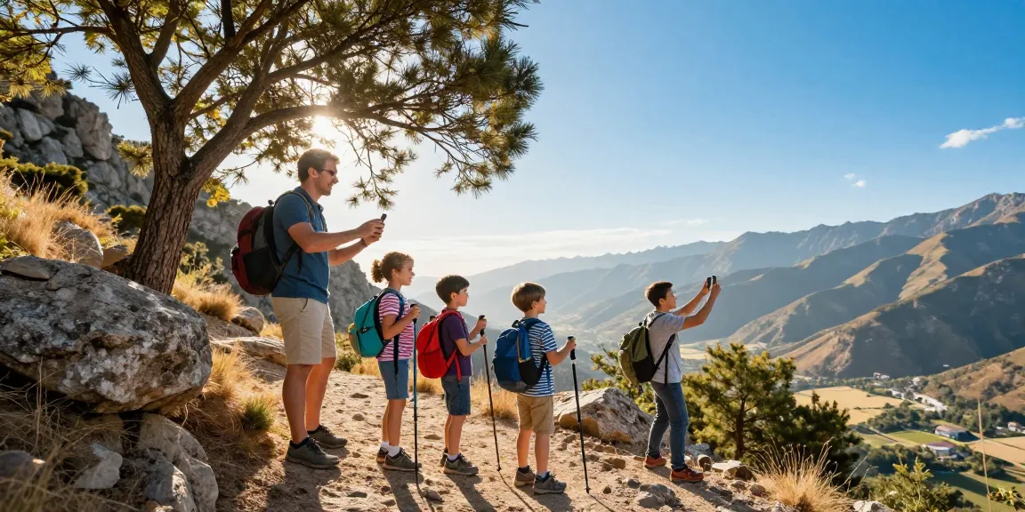 Family enjoying an outdoor adventure while accessing mantra88 login for online gaming.