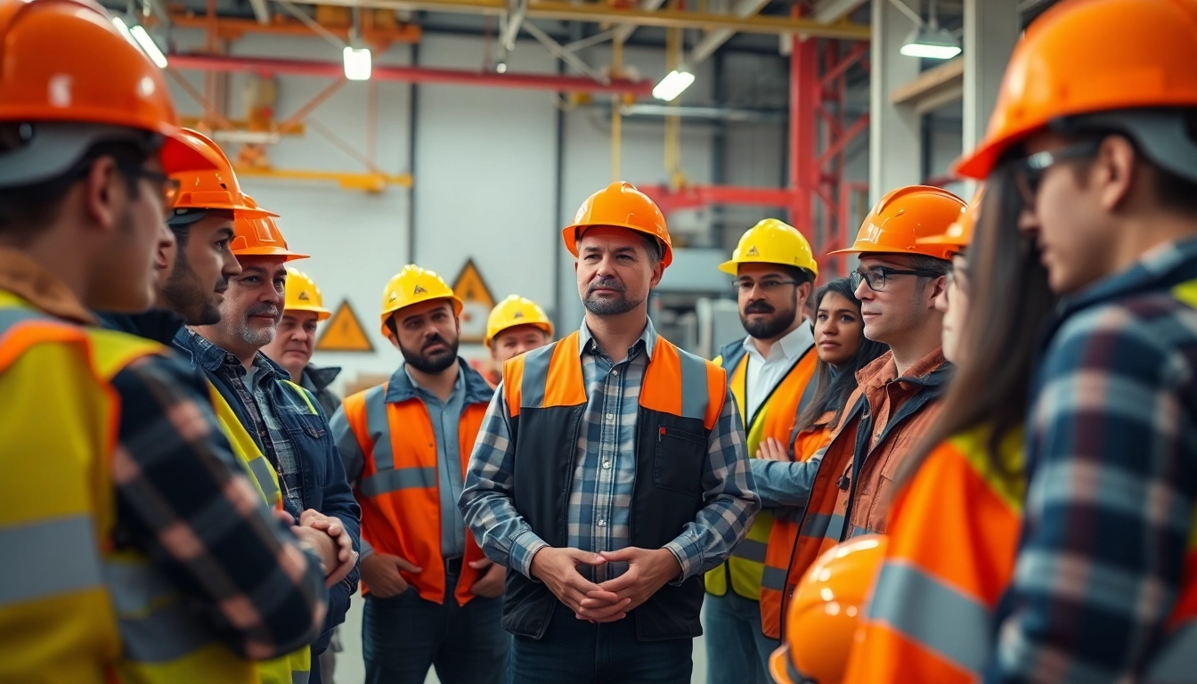 Engaged workers in a contractor safety program colorado training session, focused on safety techniques.