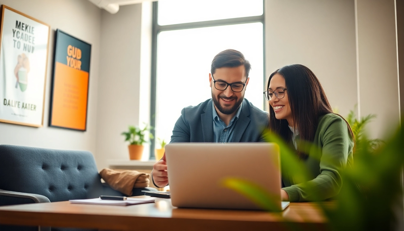 Engaged career coaching session with a client in a professional environment, fostering growth.