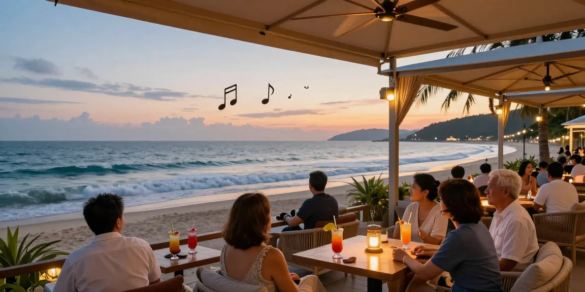 Relaxing 여수오피 experience in a beachside cabana with ocean views.